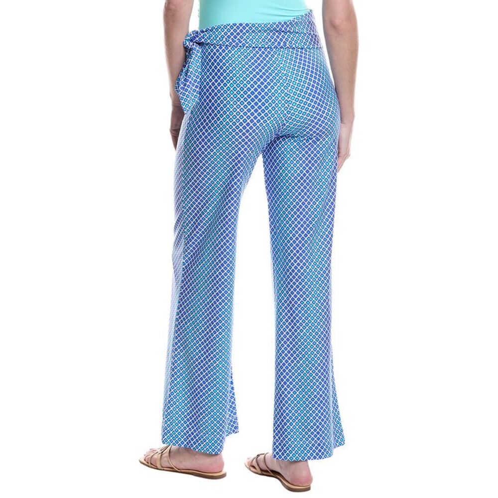 Helen Jon Womens Relaxed Side-Tie Pant, Blue - Picture 2 of 3